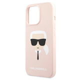 Karl Lagerfeld Silicone Karl`s Head Case for iPhone 13 Pro Max 6.7" - Light Pink