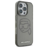 Karl Lagerfeld KLHCP16XHKHDCELK iPhone 16 Pro Max 6.9" black/black hardcase IML Rhinestones Karl Head