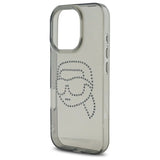 Karl Lagerfeld KLHCP16XHKHDCELK iPhone 16 Pro Max 6.9" black/black hardcase IML Rhinestones Karl Head