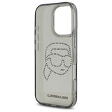 Karl Lagerfeld KLHCP16XHKHDCELK iPhone 16 Pro Max 6.9" black/black hardcase IML Rhinestones Karl Head
