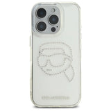 Karl Lagerfeld KLHCP16XHKHDCELT iPhone 16 Pro Max 6.9" transparent hardcase IML Rhinestones Karl Head