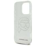 Karl Lagerfeld KLHCP16XHKHDCELT iPhone 16 Pro Max 6.9" transparent hardcase IML Rhinestones Karl Head