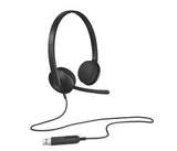Logitech 981-000475 hovedtelefoner/headset Ledningsført Kontor/Callcenter USB Type-A Sort