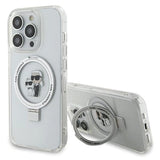 Karl Lagerfeld KLHMP15LHMRSKCH iPhone 15 Pro 6.1" white/white hardcase Ring Stand Karl&Choupette MagSafe