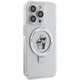 Karl Lagerfeld KLHMP15LHMRSKCH iPhone 15 Pro 6.1" white/white hardcase Ring Stand Karl&Choupette MagSafe