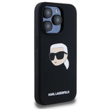 Karl Lagerfeld KLHMP15LSKHPPLK iPhone 15 Pro 6.1" black/black hardcase Silicone Karl Head Print MagSafe