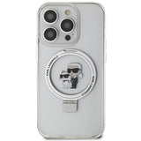 Karl Lagerfeld KLHMP15XHMRSKCH iPhone 15 Pro Max 6.7" white/white hardcase Ring Stand Karl&Choupette MagSafe