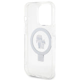 Karl Lagerfeld KLHMP15XHMRSKCH iPhone 15 Pro Max 6.7" white/white hardcase Ring Stand Karl&Choupette MagSafe