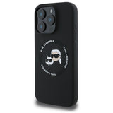 Karl Lagerfeld KLHMP16XSKCHTCK iPhone 16 Pro Max 6.9" sort/sort hardcase Silikon Karl&Choupette Heads MagSafe