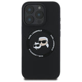 Karl Lagerfeld KLHMP16XSKCHTCK iPhone 16 Pro Max 6.9" sort/sort hardcase Silikon Karl&Choupette Heads MagSafe