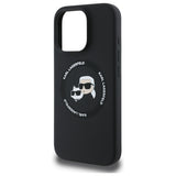 Karl Lagerfeld KLHMP16XSKCHTCK iPhone 16 Pro Max 6.9" sort/sort hardcase Silikon Karl&Choupette Heads MagSafe