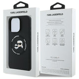 Karl Lagerfeld KLHMP16XSKCHTCK iPhone 16 Pro Max 6.9" sort/sort hardcase Silikon Karl&Choupette Heads MagSafe