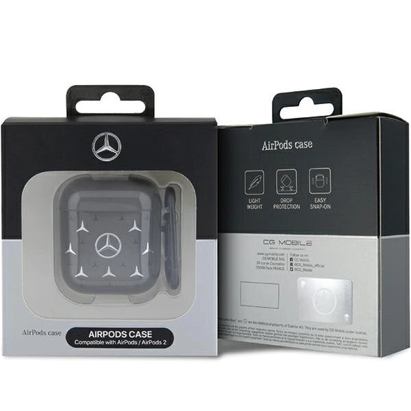 Mercedes MEA28DPMGS AirPods 1/2 cover sort/sort Stor stjerne mønster