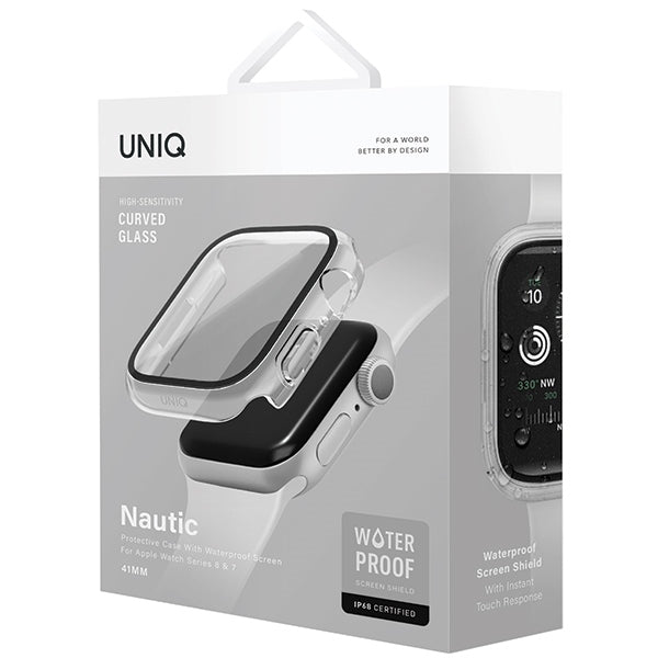 Uniq Nautic Apple Watch Series 7/8/9 41mm Case Transparent/Dove Clear