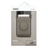 Uniq Flixa Magnetic Card Wallet med Stand Gray/Flint Gray MagSafe