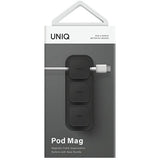 Uniq Pod Mag magnetiske kabler + basis mørkegrå/trækul mørkegrå