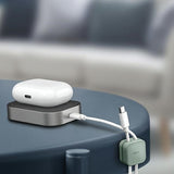 Uniq Pod selvklæbende kabelorganisator sæt på 8 Grey/Chalk Grey