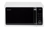 Sharp Home Appliances R-243W mikrobølgeovn Hvid Solo mikroovn Bordplade 20 L 800 W