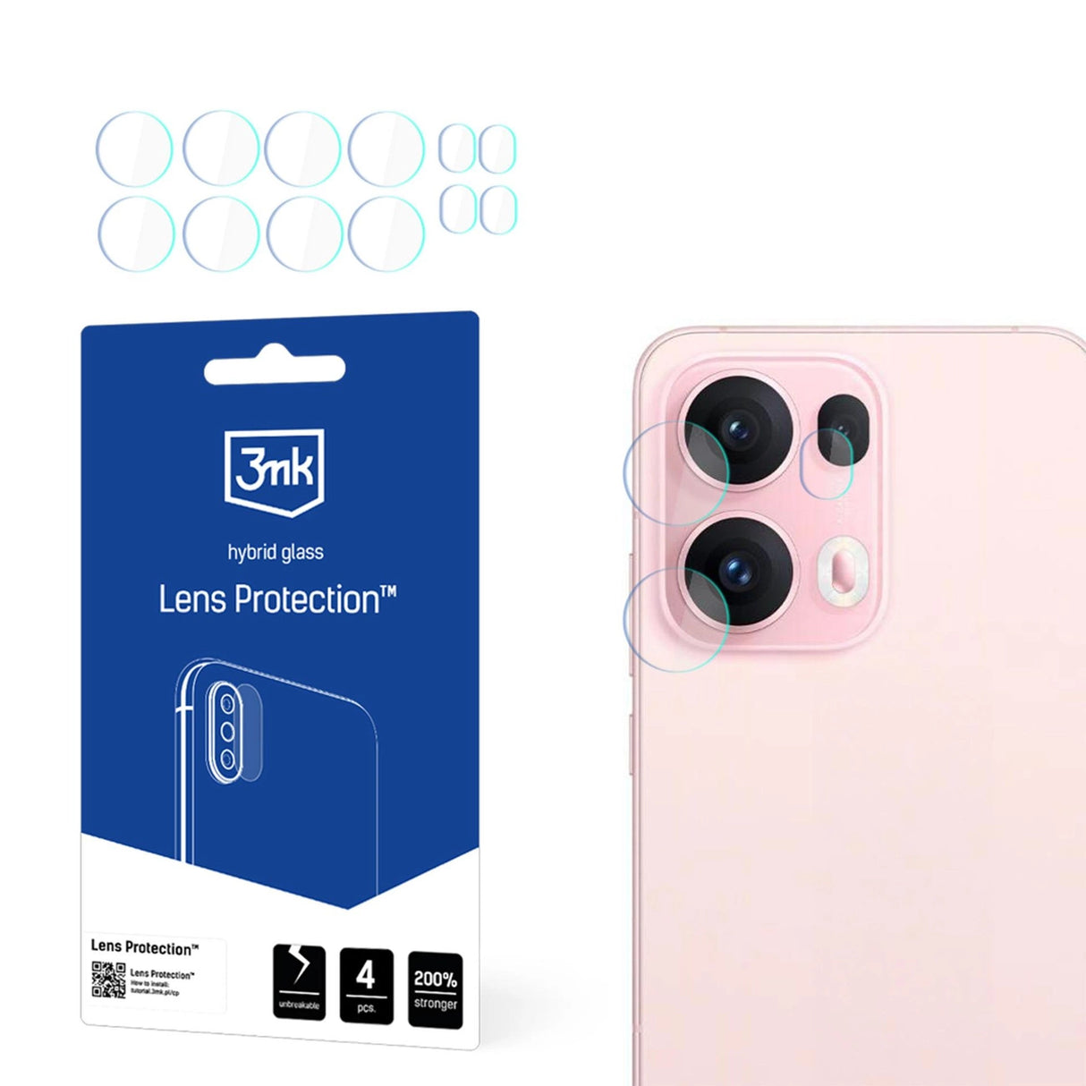 3mk Lens Protection Camera Glass til Oppo Reno 13 Pro