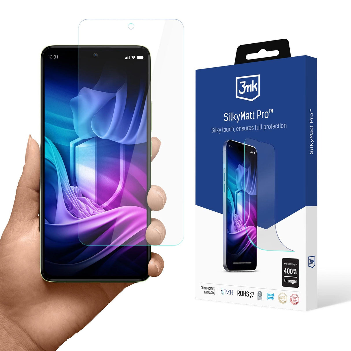 Matte beskyttende film 3mk Silky Matt Pro til Redmi Note 14 4G