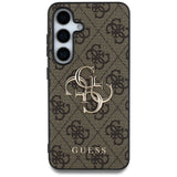 Guess Big 4G Logo Classic Logo Case for Samsung Galaxy S25 Brown