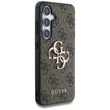 Guess Big 4G Logo Classic Logo Case for Samsung Galaxy S25 Brown