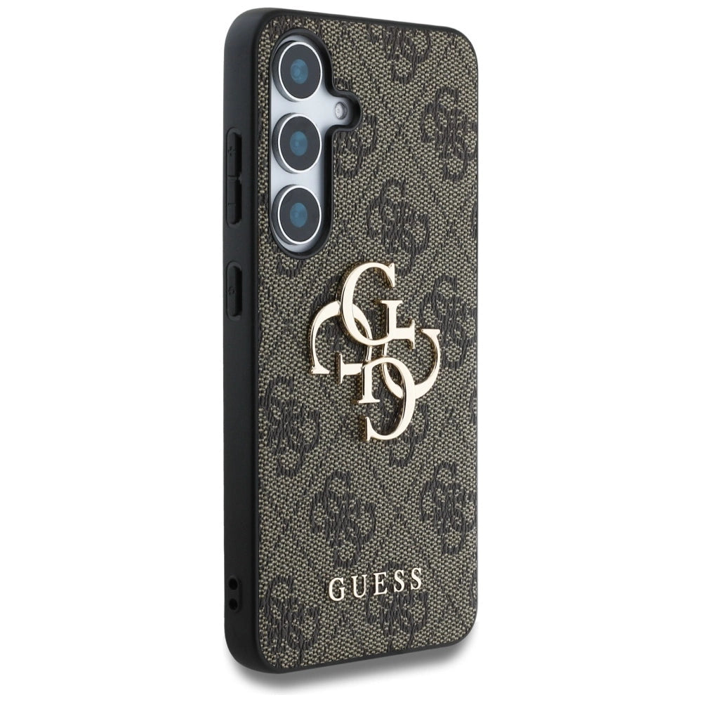 Guess Big 4G Logo Classic Logo Case for Samsung Galaxy S25 Plus Brown