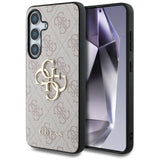 Guess Big 4G Logo Classic Logo Case for Samsung Galaxy S25 Plus Pink