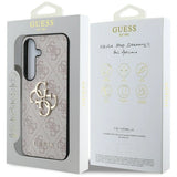 Guess Big 4G Logo Classic Logo Case for Samsung Galaxy S25 Plus Pink