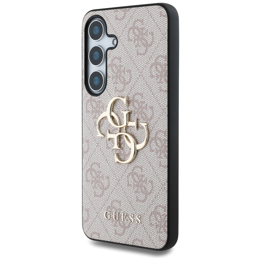 Gæt Big 4G Logo Classic Logo Case til Samsung Galaxy S25 Pink