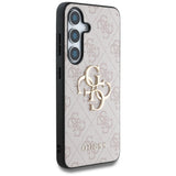 Gæt Big 4G Logo Classic Logo Case til Samsung Galaxy S25 Pink