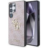 Guess Big 4G Logo Classic Logo Case til Samsung Galaxy S25 Ultra Pink