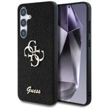 Guess Fixed Glitter Big 4G Metal Logo sag til Samsung Galaxy S25 sort