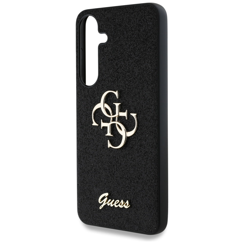 Guess Fixed Glitter Big 4G Metal Logo sag til Samsung Galaxy S25 sort