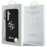Guess Fixed Glitter Big 4G Metal Logo sag til Samsung Galaxy S25 sort