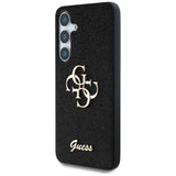 Guess Fixed Glitter Big 4G Metal Logo case for Samsung Galaxy S25 Plus black