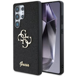 Guess Fixed Glitter Big 4G Metal Logo case til Samsung Galaxy S25 Ultra sort