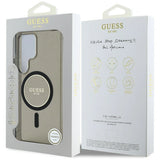 Guess Glitter Circle Classic Logo MagSafe case for Samsung Galaxy S25 Ultra black