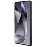 Guess Grained Big 4G Logo Small Classic Logo case til Samsung Galaxy S25 Ultra sort