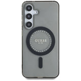 Guess Rhinestones Printed Classic Logo MagSafe Samsung Galaxy S25 case sort