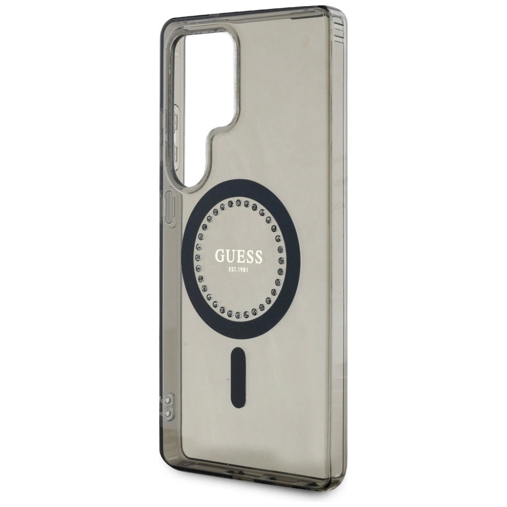 Guess Rhinestones Printed Classic Logo MagSafe Samsung Galaxy S25 Ultra case sort
