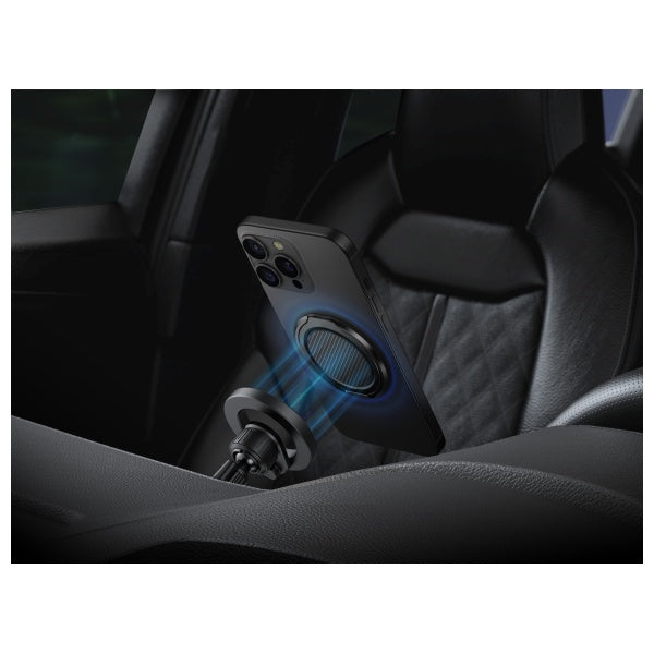 Uniq Gripfit Premium 360 Magnetisk Mount&Kickstand Magnetisk Holder sort/kulsort