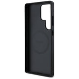 DKNY Leather Checkered Pattern MagSafe Case for Samsung Galaxy S25 Ultra Black