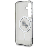 Karl Lagerfeld Button Karl & Choupette Heads Printed Logo MagSafe Samsung Galaxy S25 case black