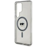 Case Karl Lagerfeld Button Karl Head Printed Logo MagSafe Samsung Galaxy S25 Ultra black