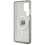 Case Karl Lagerfeld Button Karl Head Printed Logo MagSafe Samsung Galaxy S25 Ultra black