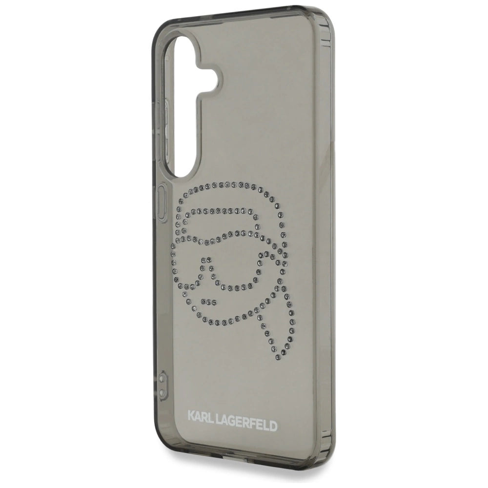 Case Karl Lagerfeld Rhinestones Karl Head Logo Samsung Galaxy S25 black