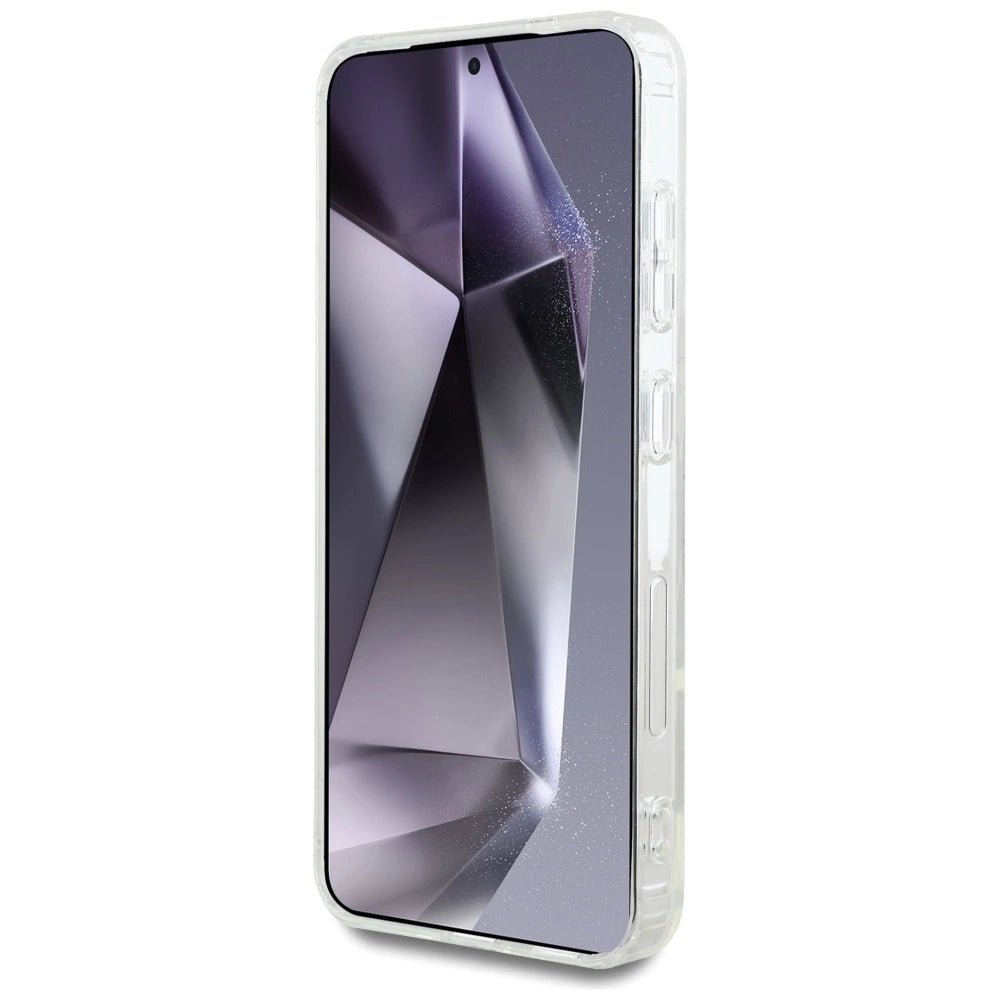 Case Karl Lagerfeld Rhinestones Karl Head Logo Samsung Galaxy S25 gennemsigtig