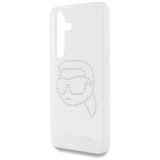 Case Karl Lagerfeld Rhinestones Karl Head Logo Samsung Galaxy S25 gennemsigtig