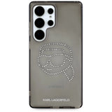 Case Karl Lagerfeld Rhinestones Karl Head Logo Samsung Galaxy S25 Ultra sort